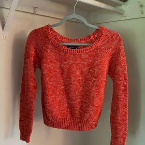 Red knit sweater American eagle